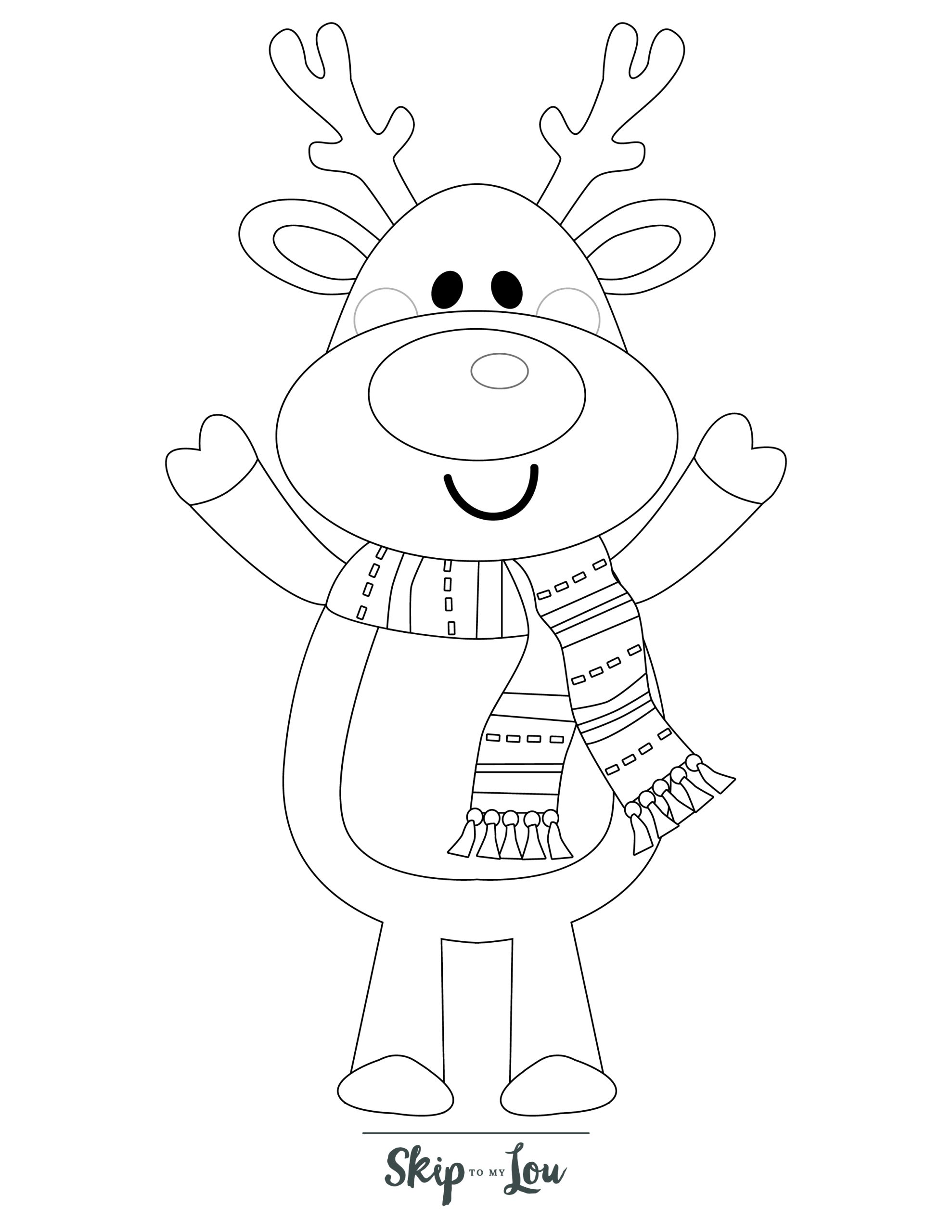 Reindeer coloring pages