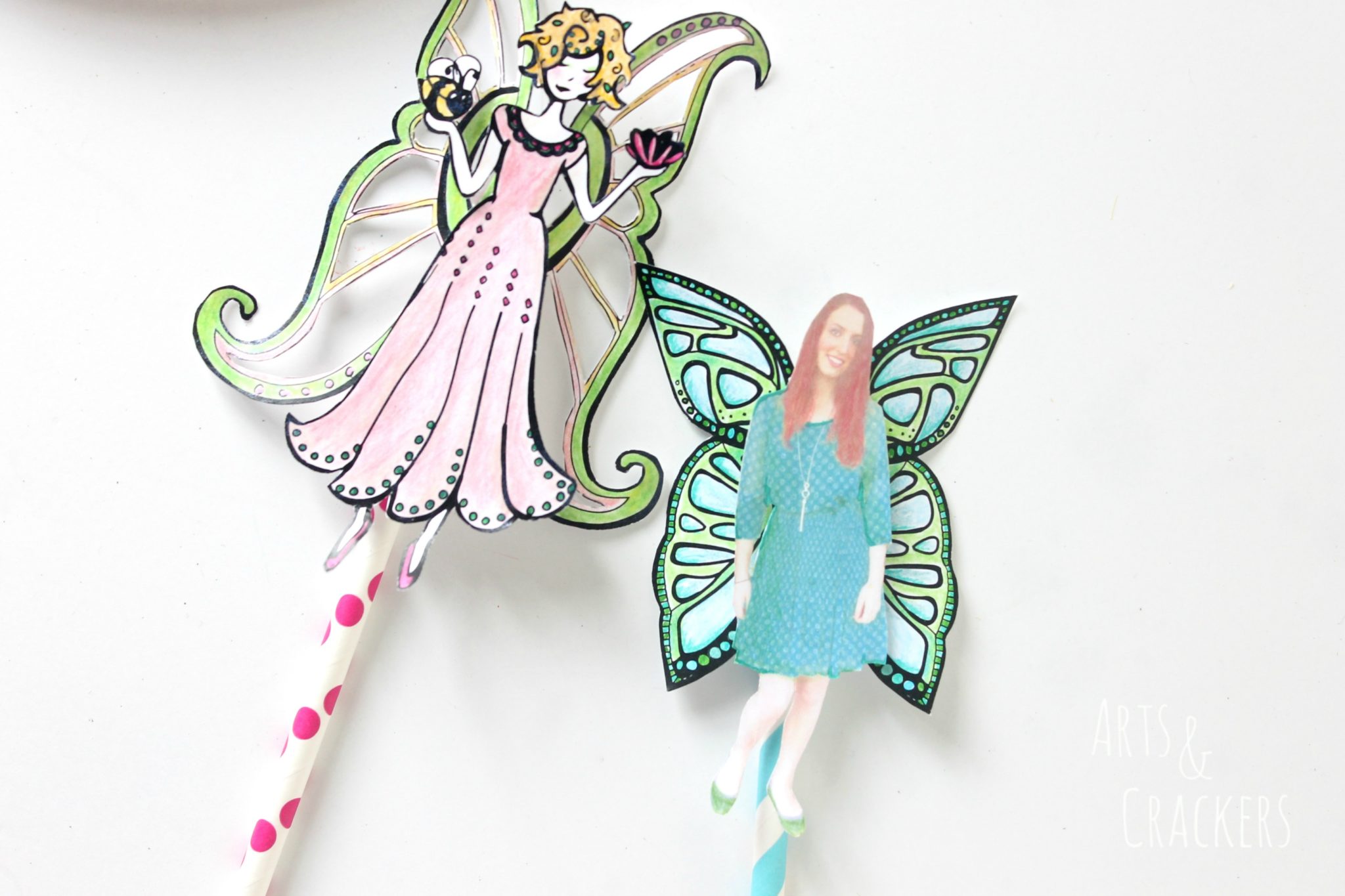 Paper fairy puppets tutorial