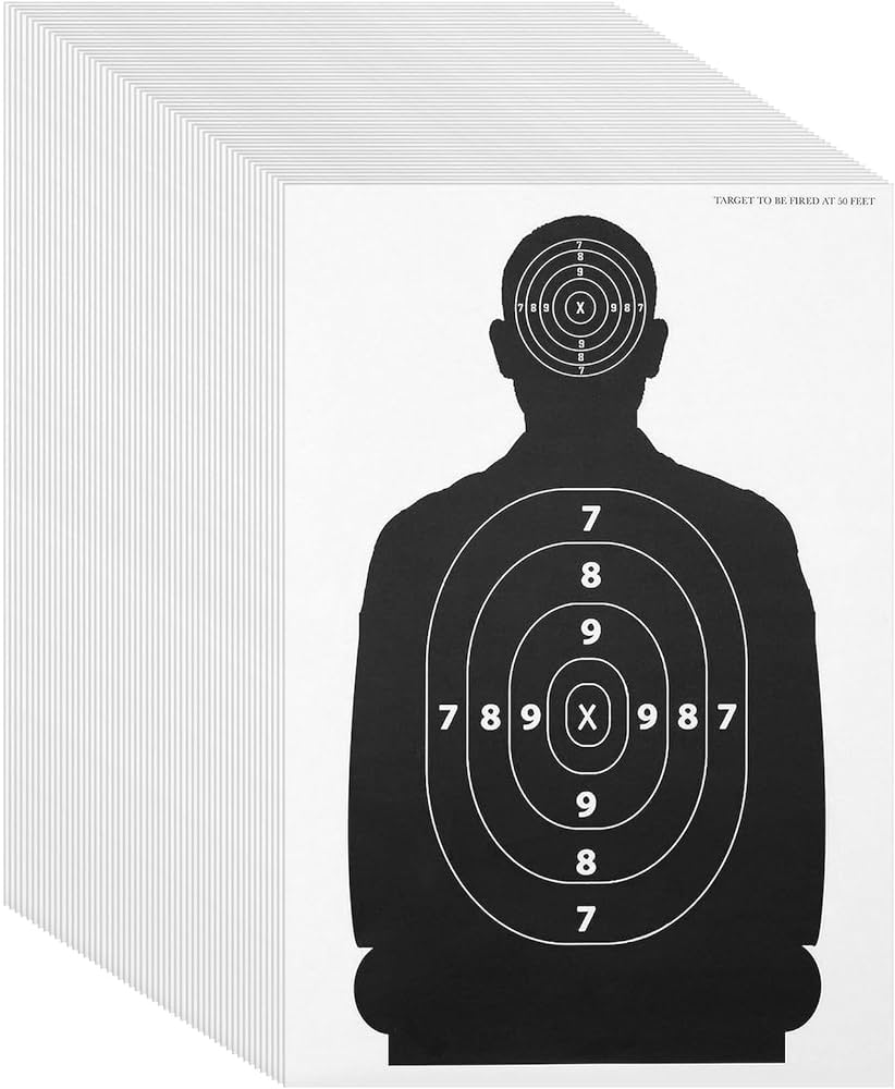 Pack paper shooting targets for range bulk silhouette for hunting handguns pistols rifles x in sports outdoors