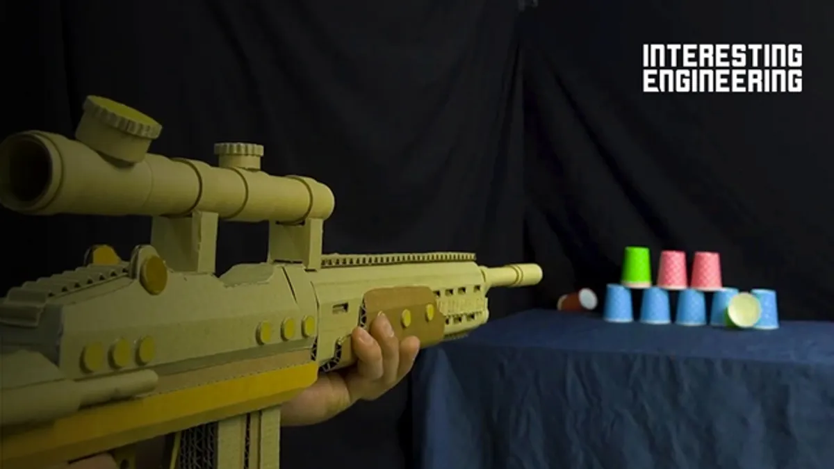 Heres how to make your own cardboard nerf