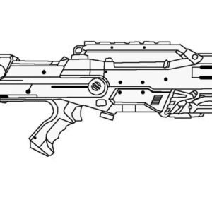 Gun coloring pages printable for free download