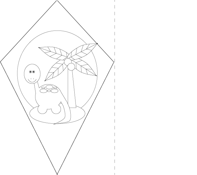 Color your own paper kites homan at home