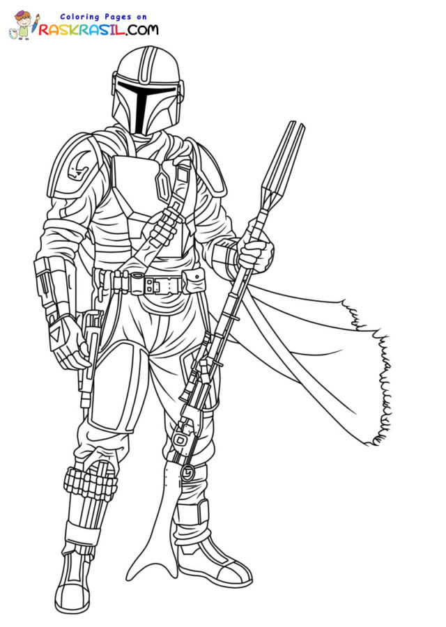 Mandalorian coloring pages