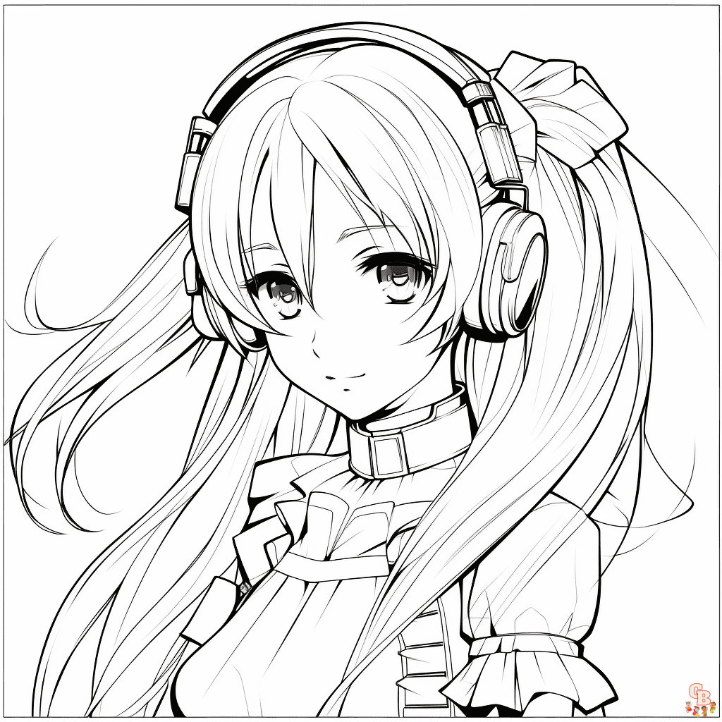 Printable miku coloring pages free for kids and adults