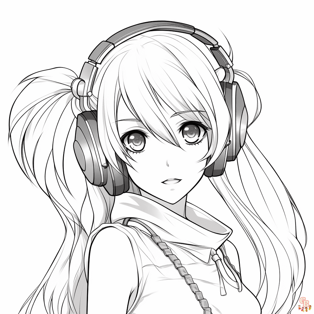 Printable miku coloring pages free for kids and adults