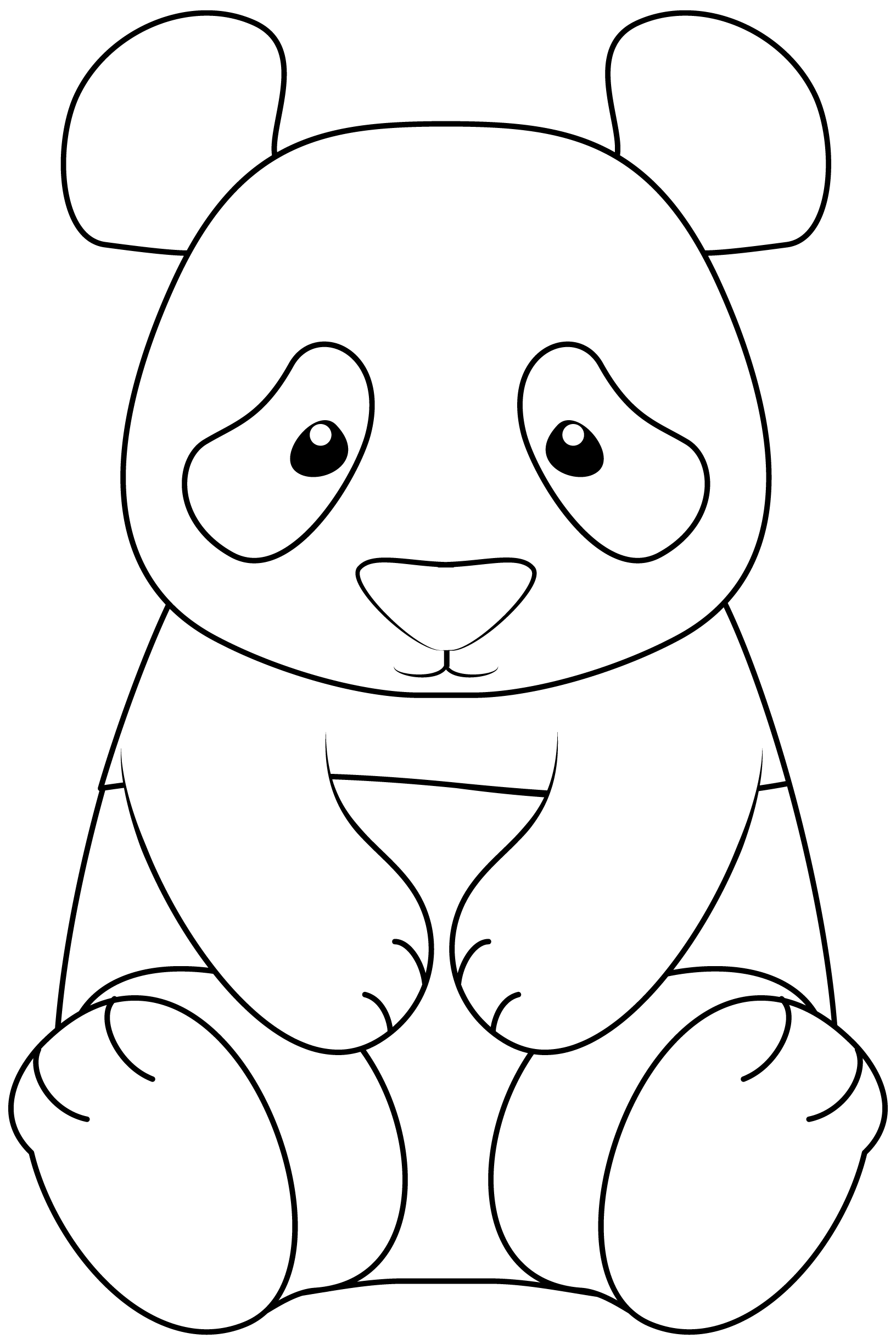 Panda printable template free printable papercraft templates