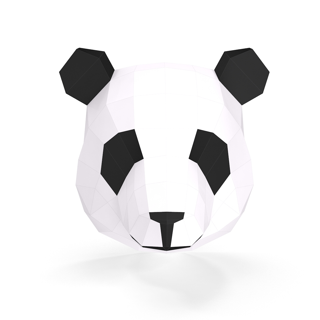 D model paper panda