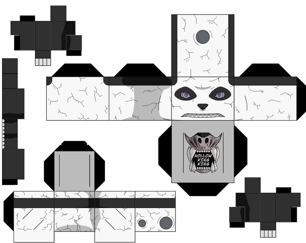 Giant panda paper toy free printable papercraft templates