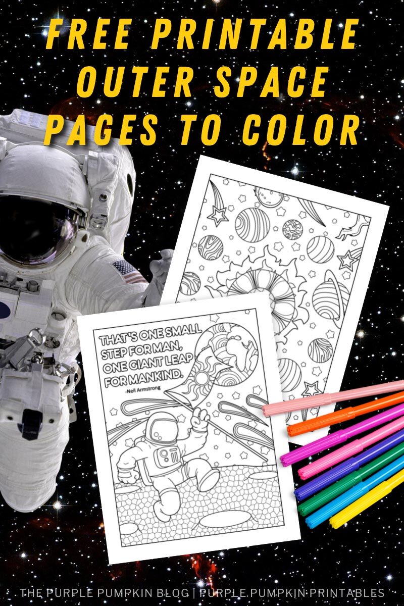 Free printable outer space loring pages for adults