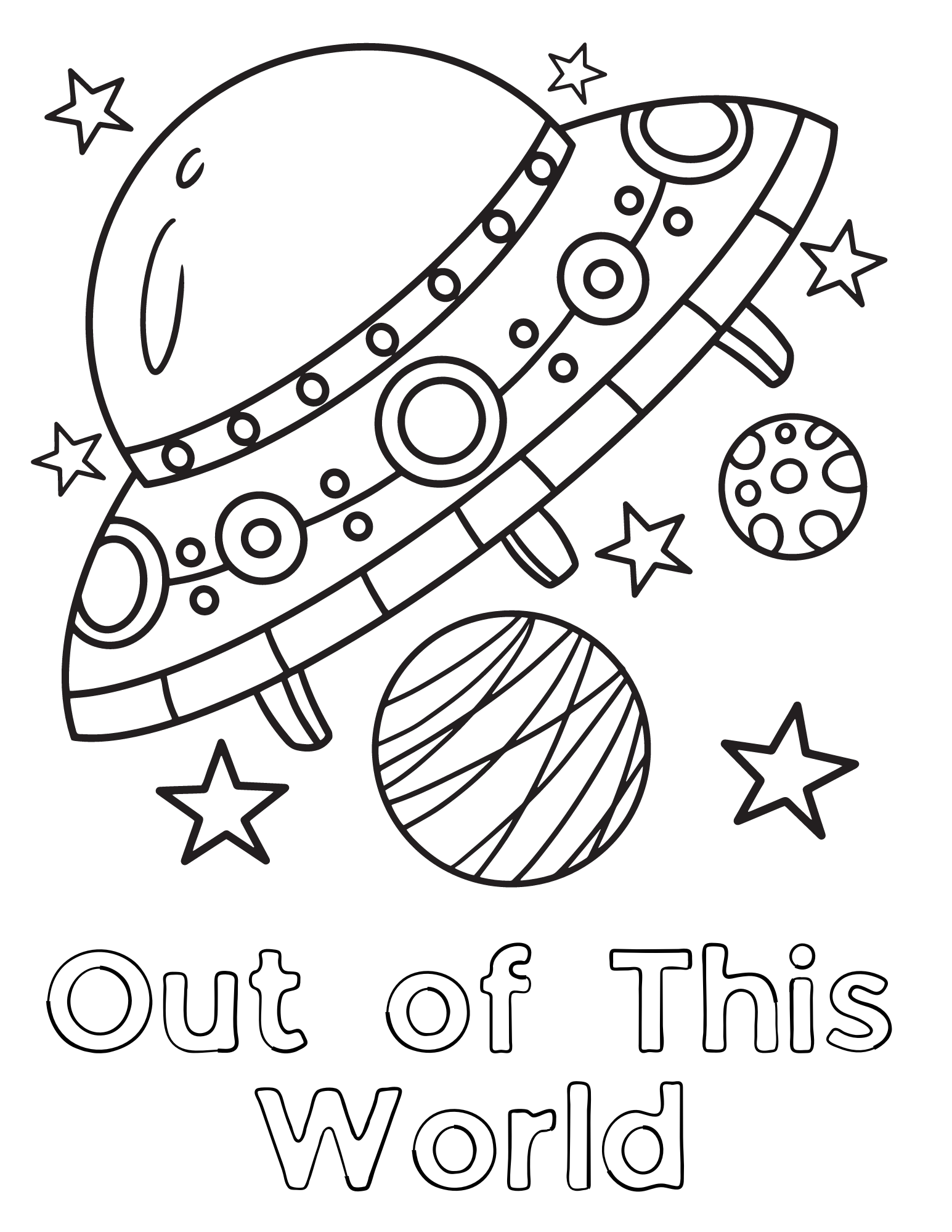 Free printable alien coloring pages