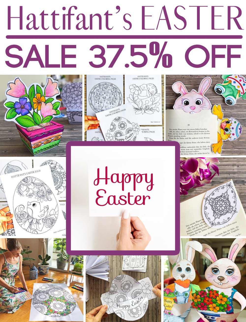 Easter paper craft bundle