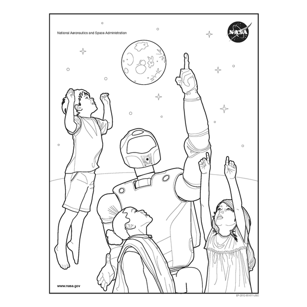 Robonaut coloring sheet