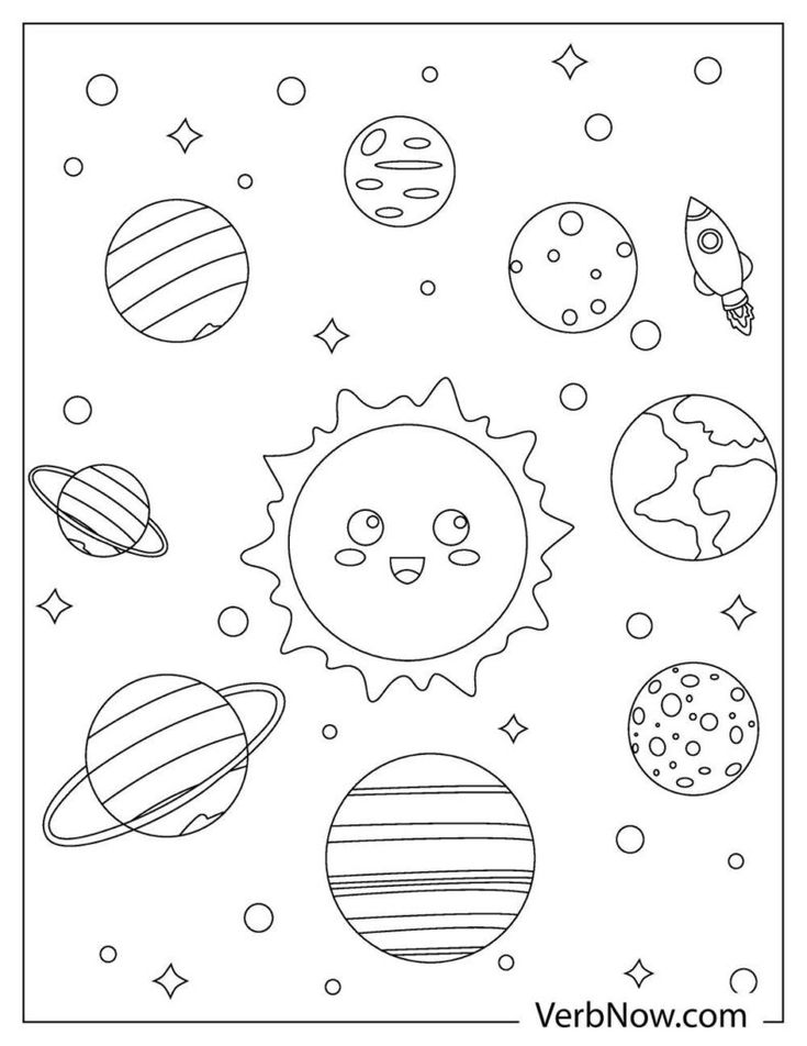 Free planet coloring pages book for download printable pdf planet coloring pages space coloring pages solar system coloring pages