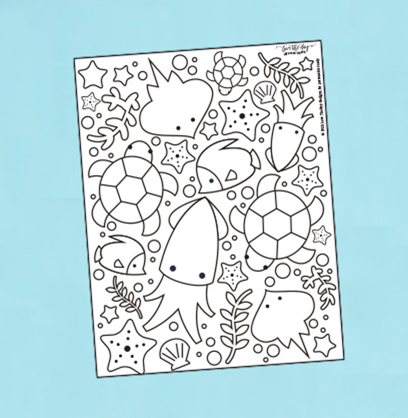 Under the sea coloring page â love the day printable library