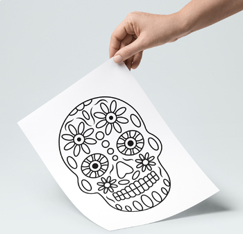 Skull coloring pages for kids printable pdf by medelwardi tpt