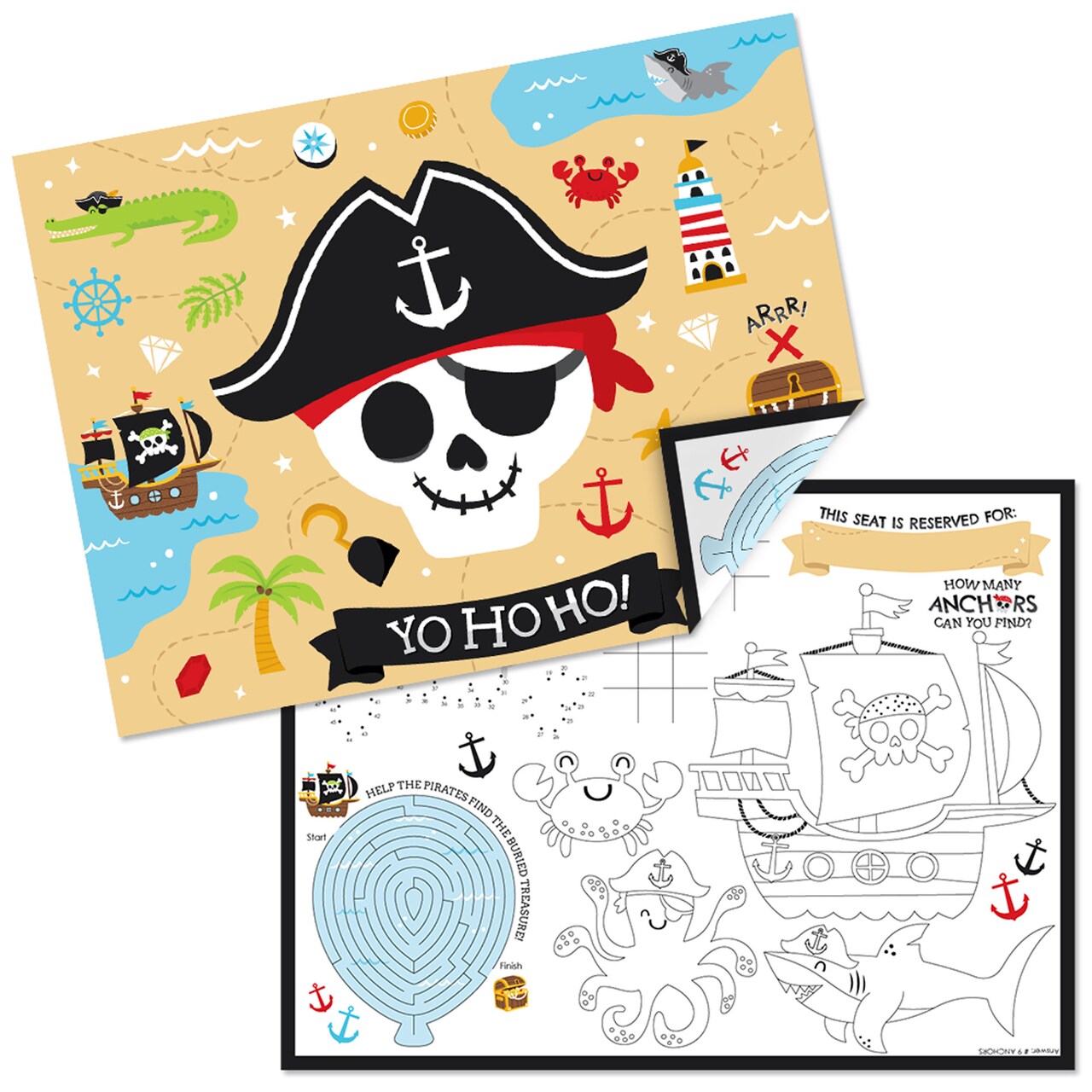 Big dot of happiness pirate ship adventures