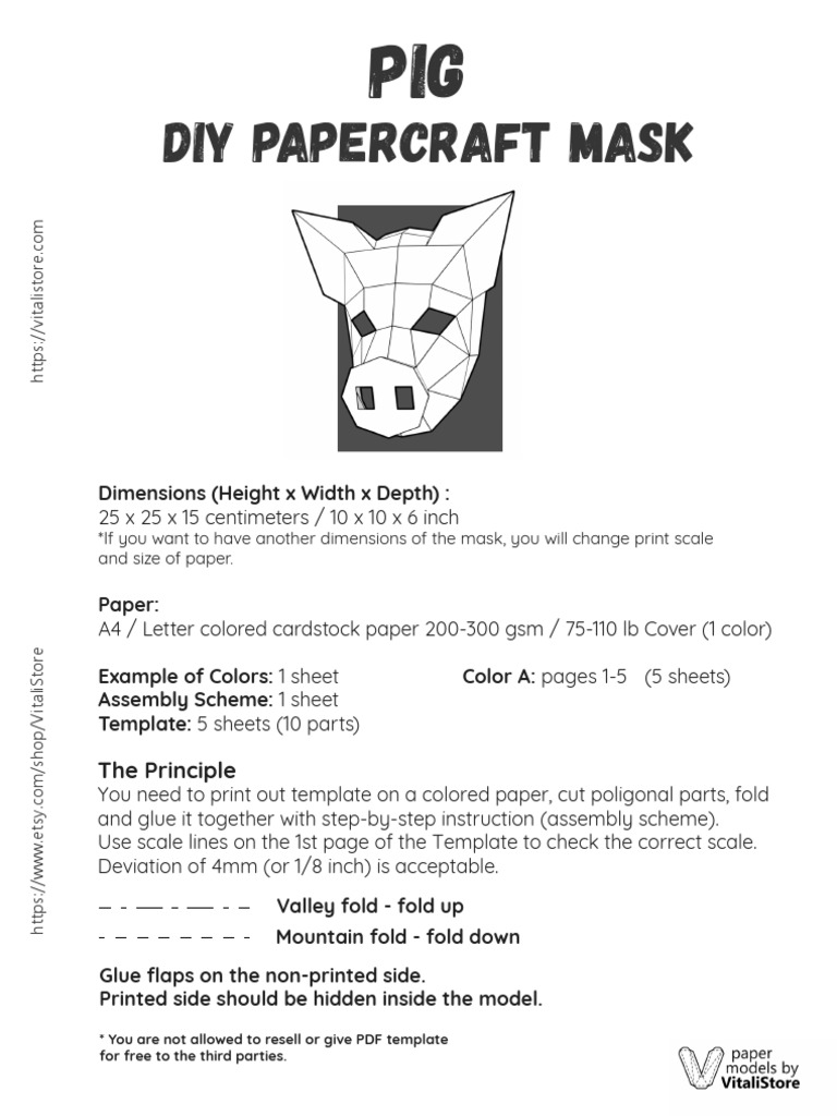 Diy papercraft mask the principle pdf paper wood products