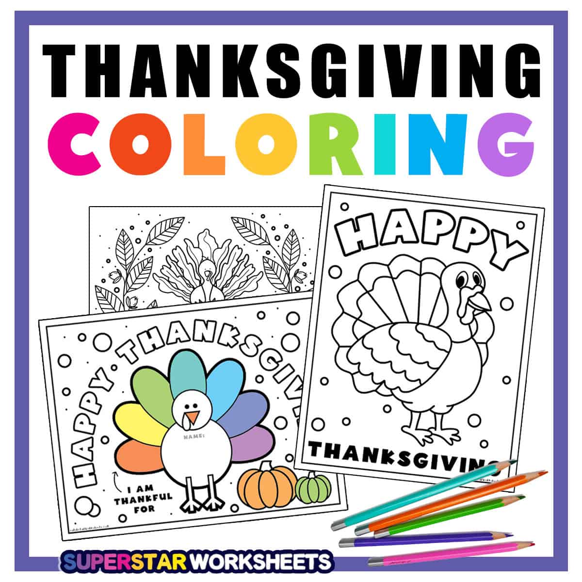 Thanksgiving coloring pages