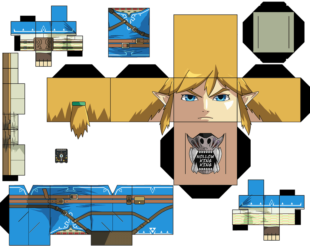 Link breath of the wild paper toy free printable papercraft templates