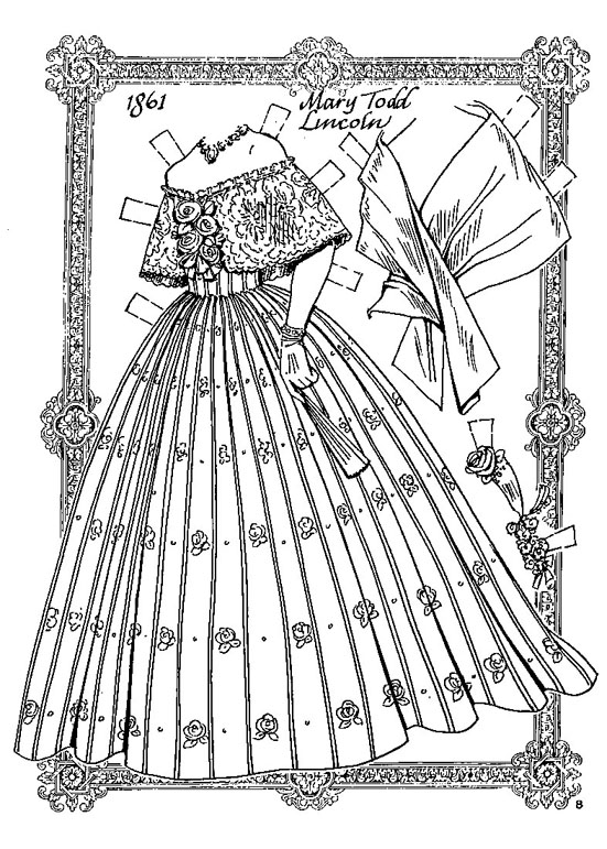 More costumes for mary todd lincoln paper doll margess blog