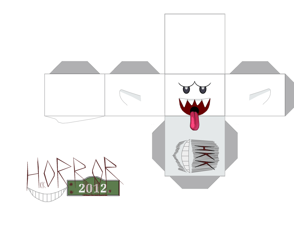 Boo from scooby doo paper toy free printable papercraft templates