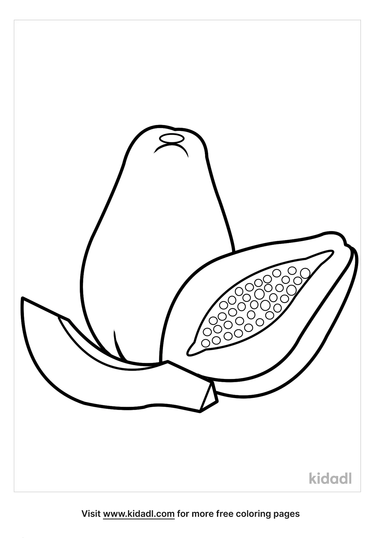 Free papaya coloring page coloring page printables