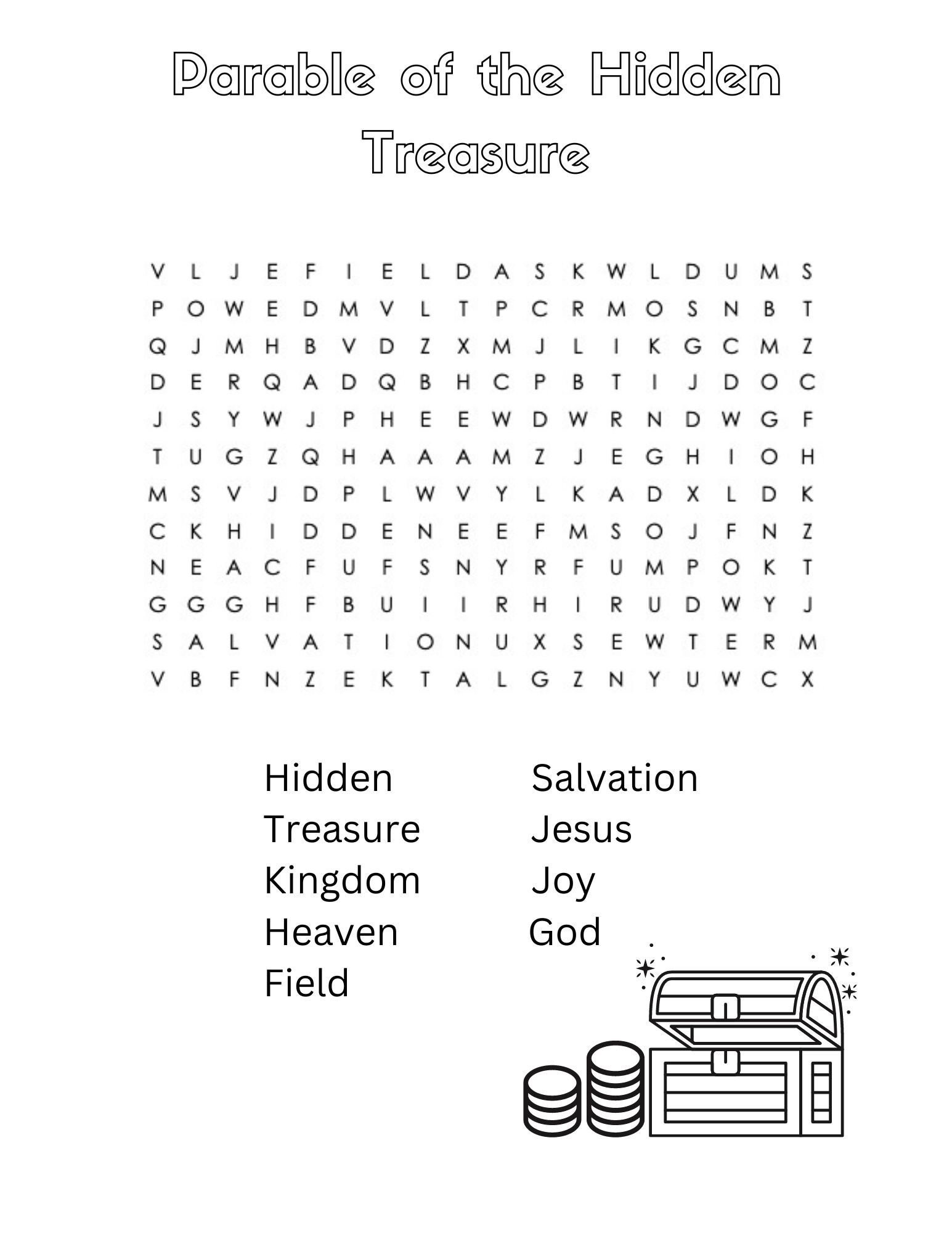 Parable of the hidden treasure sunday school lesson