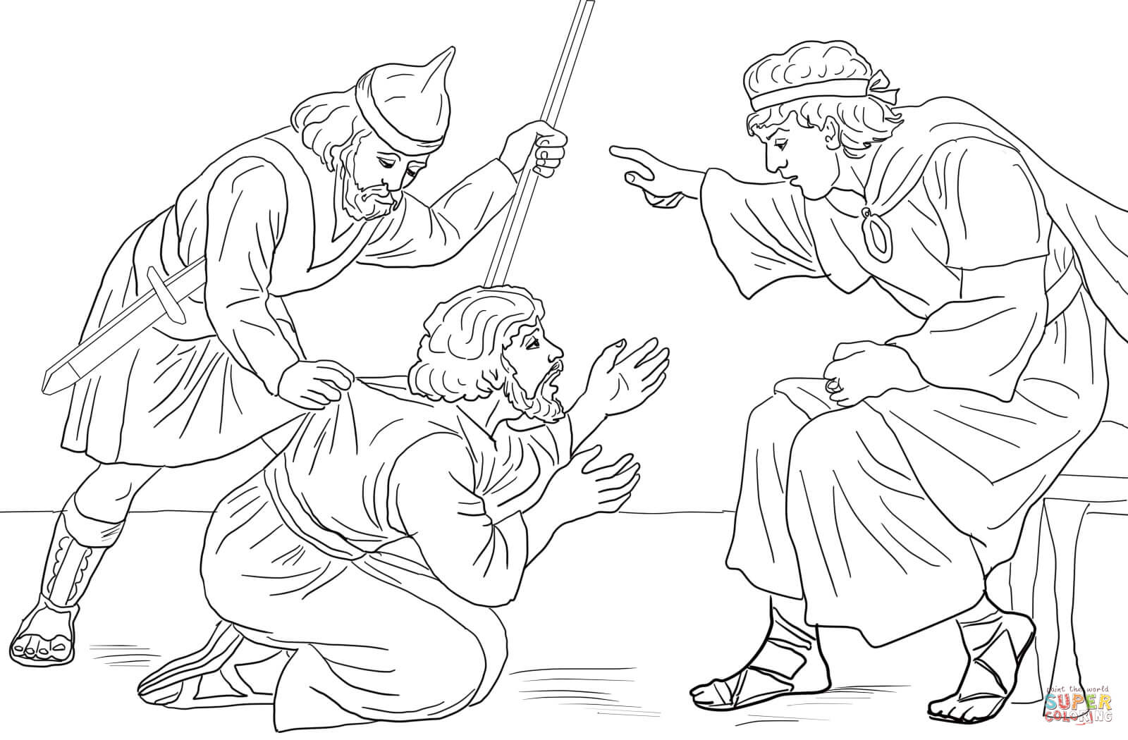 Unforgiving servant parable coloring page free printable coloring pages