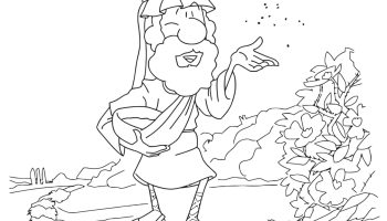 Coloring page on the parable of the sower