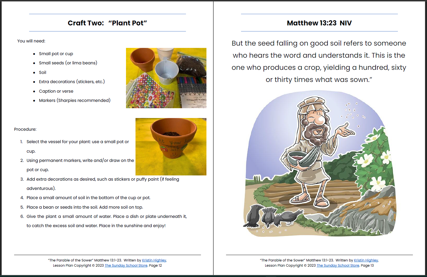 The parable of the sower matthew