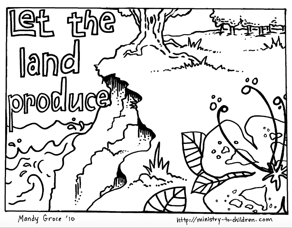 Creation coloring pages