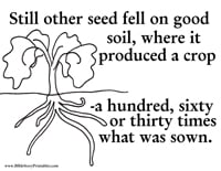 Parable of the sower bible coloring pages