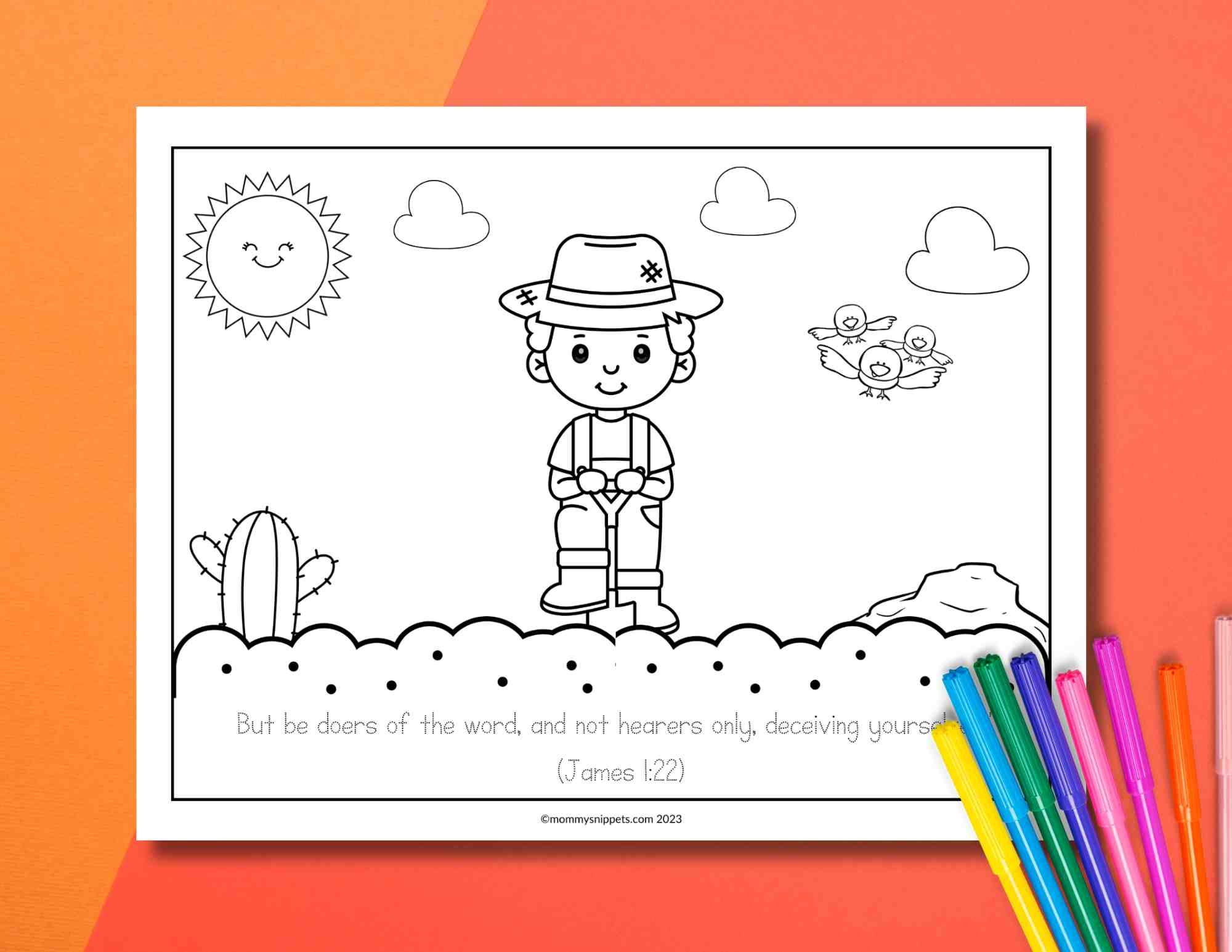 Parable of the sower lesson craft for kids