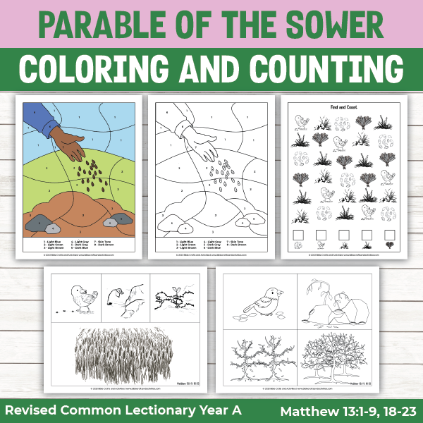 Parable of the sower activity pages