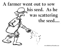 Parable of the sower bible coloring pages