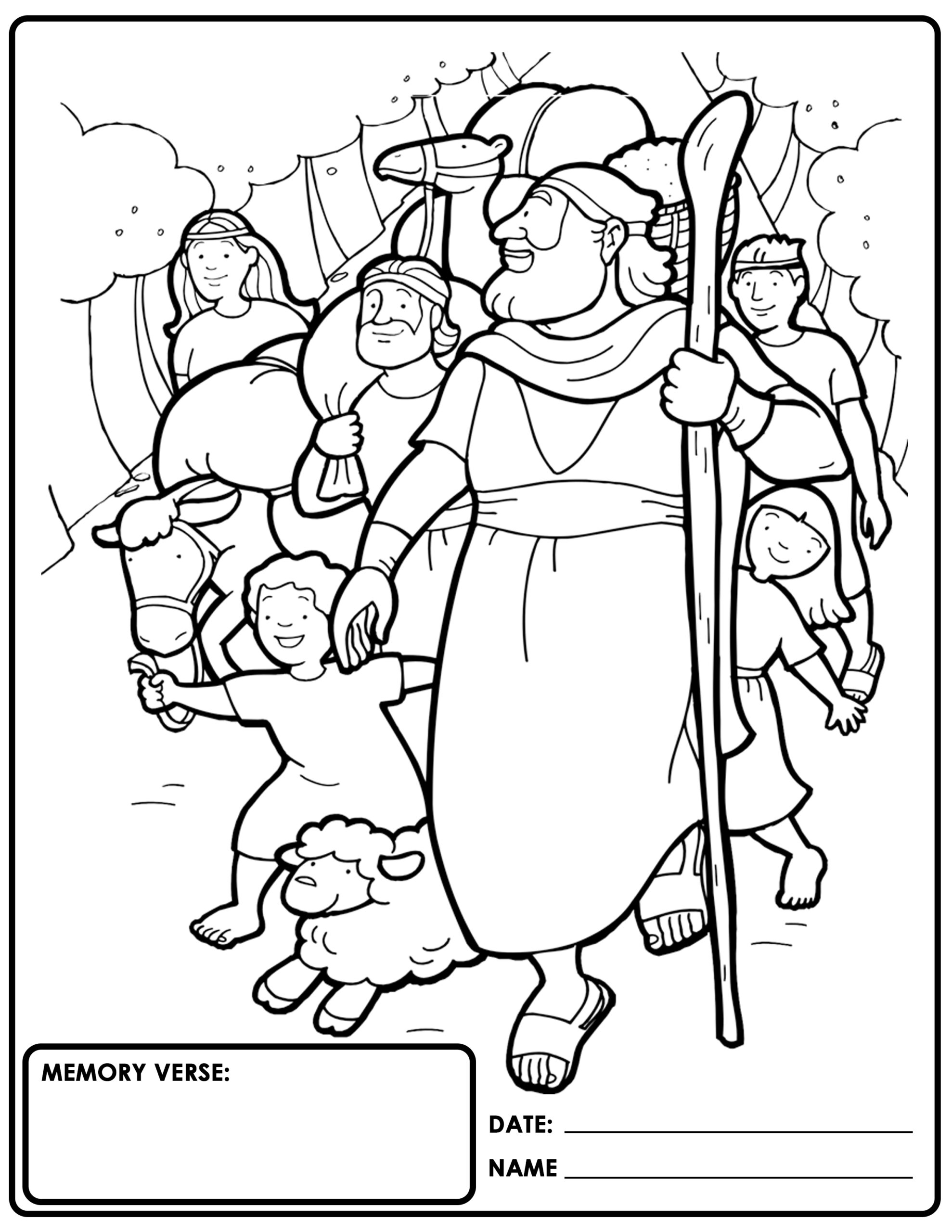 Childrens church bible coloring sheets