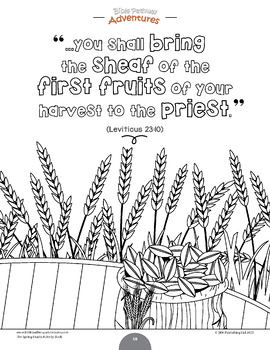 The spring feasts activity book by bible pathway adventures classroom