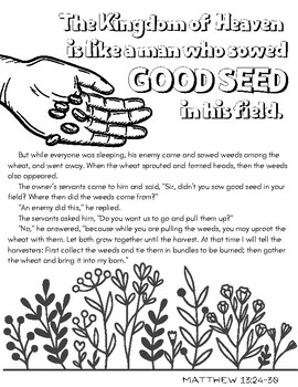 Kingdom of heaven coloring pages by deeper riches tpt