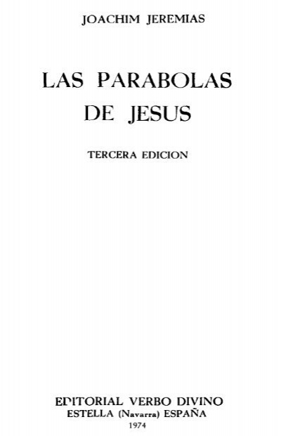 Las parabolas de jesus