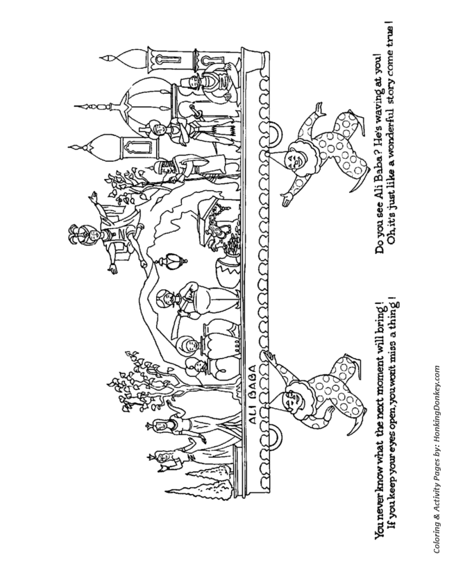 Christmas parade coloring pages