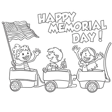 Free memorial day coloring page download