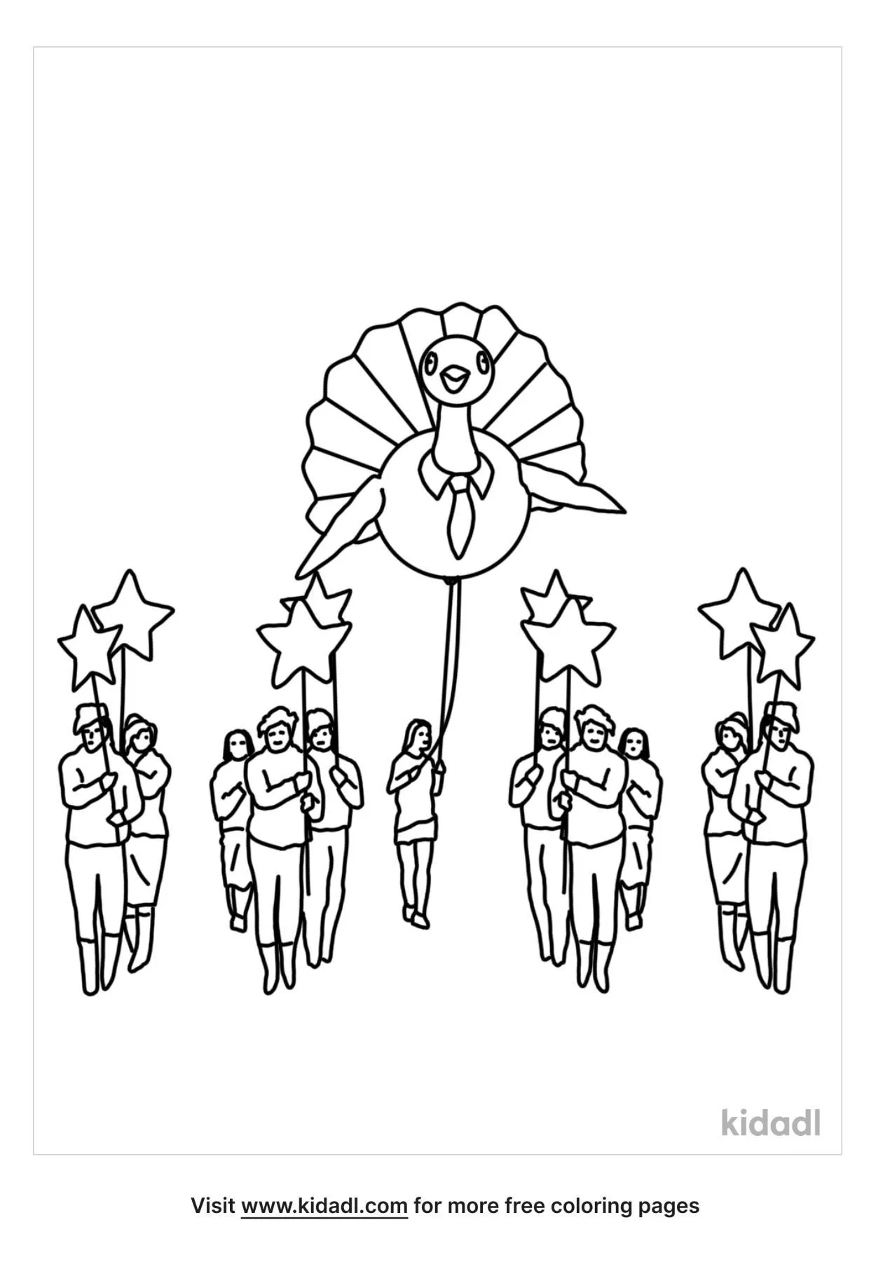 Free thanksgiving parade coloring page coloring page printables