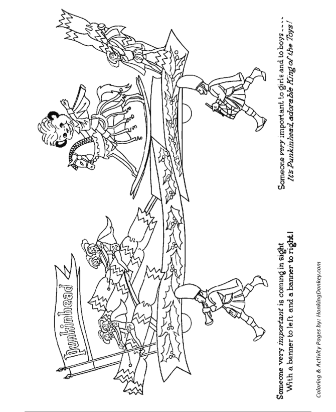 Christmas parade coloring pages