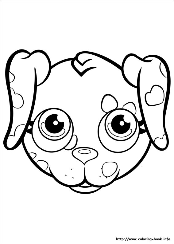 Pet parade coloring picture