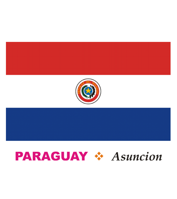 Paraguay flag coloring pages for kids to color and print