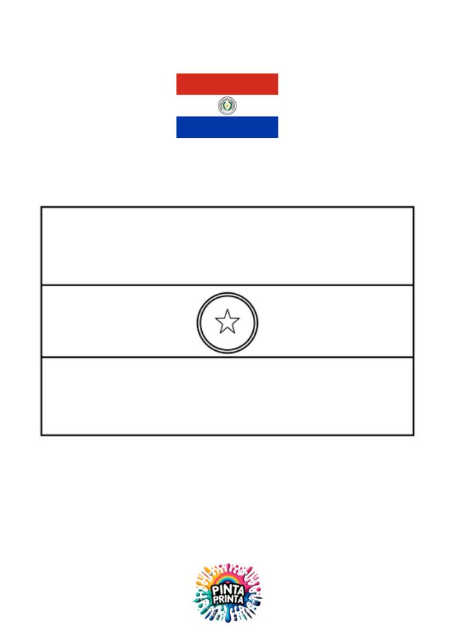 Ð dibujos de bandera de paraguay para colorear dale color ahora