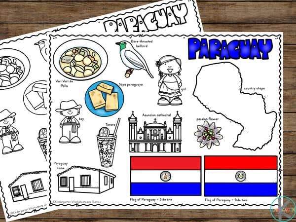 Make learning about this south american country fun with these color and learn paraguay for kids geography for kids japan for kids coloring pages