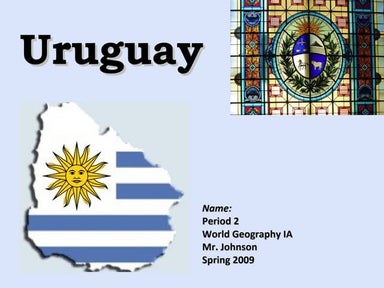 Paraguay template ppt