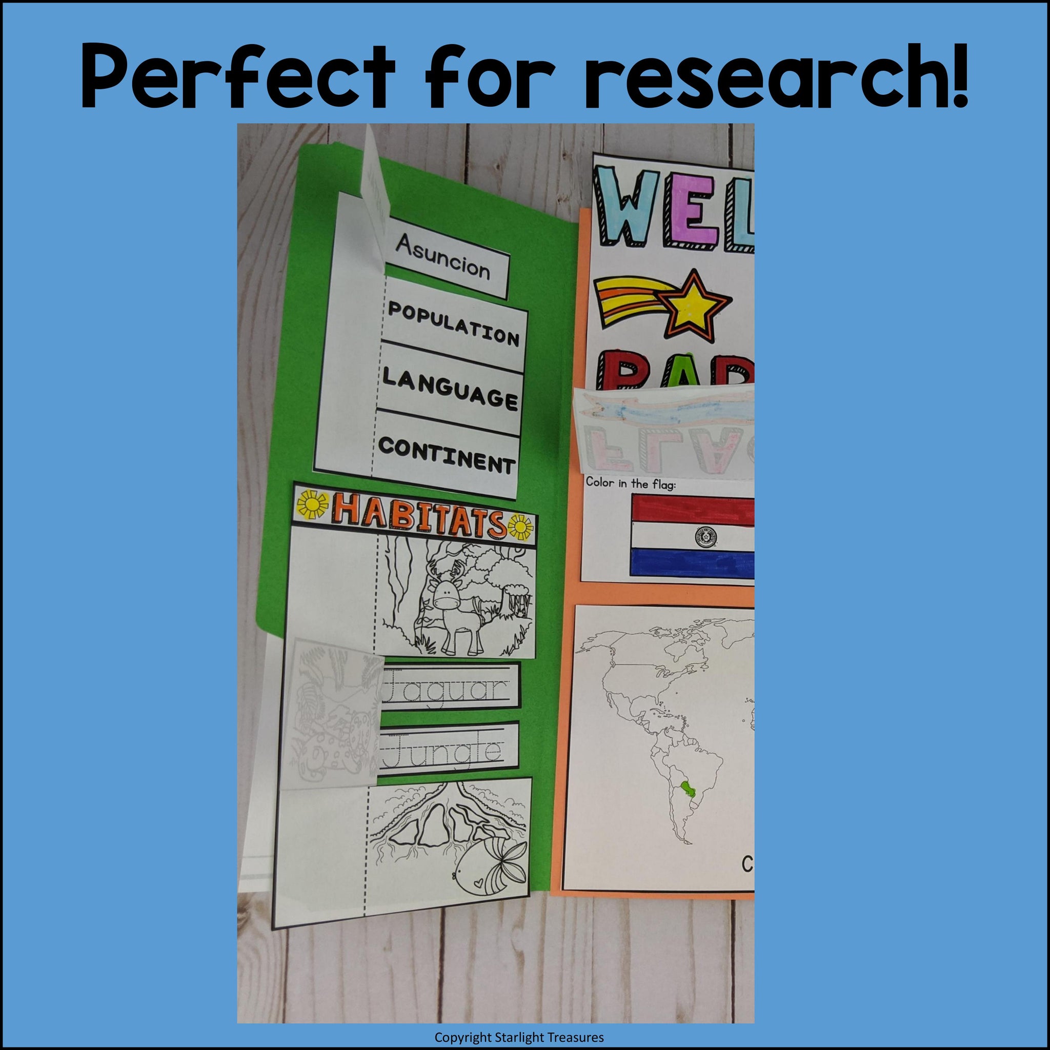 Paraguay lapbook for early learners