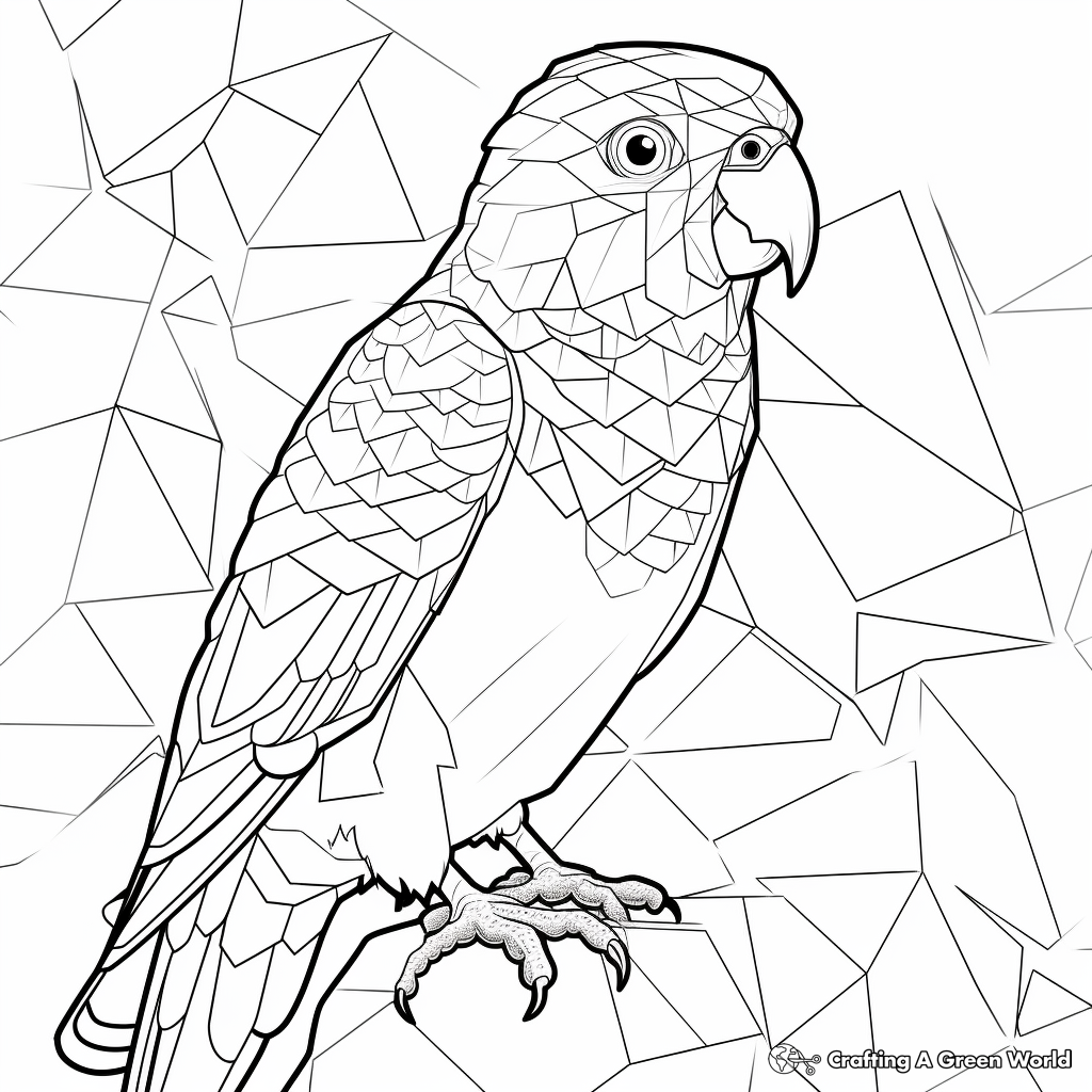 Parakeet coloring pages